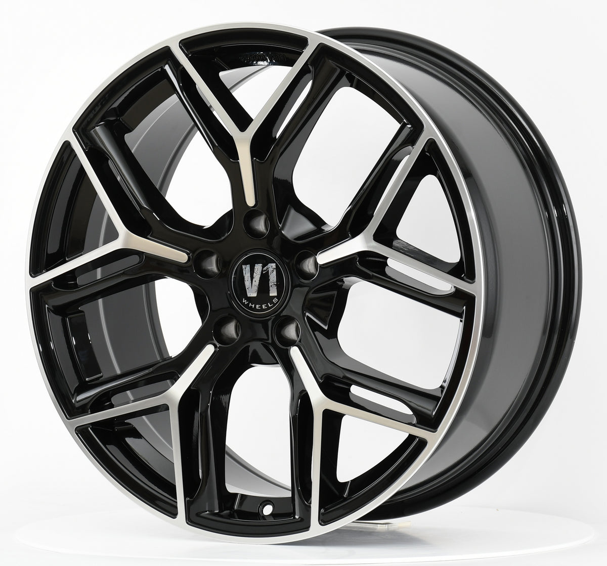 V1 Wheels V4 20 Zoll Schwarz Poliert ET40