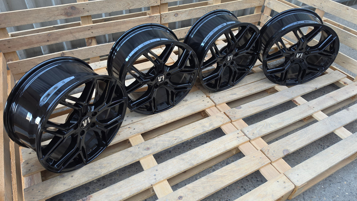 V1 Wheels V4 20 Zoll Alufelgen 5x112 ET30 Schwarz