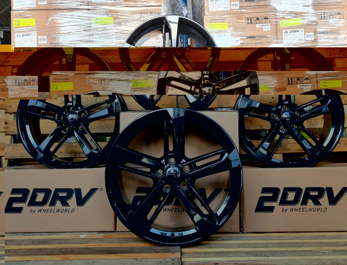 2DRV Wheelworld WH36 Felgen 18 Zoll Schwarz Glanz 8,0x18 ET30 5/112