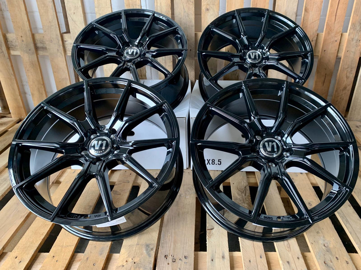V1 Wheels V1 Felgen 18 Zoll Schwarz 8,0x18 ET35 5/120