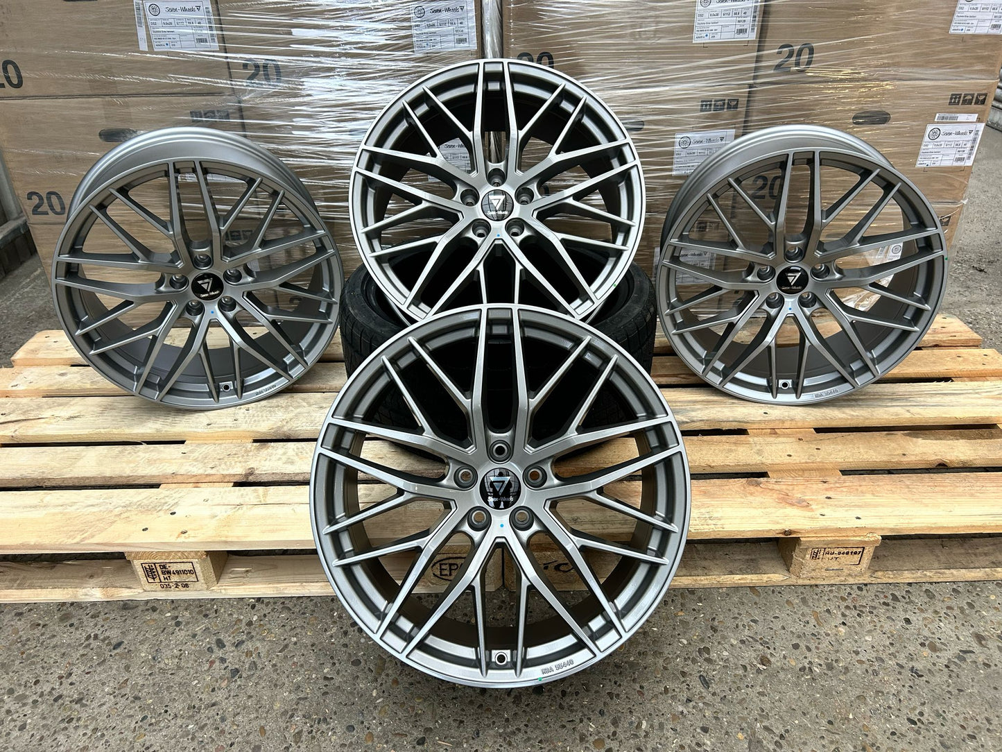 7 Wheels DS2 18 Zoll Grau Glanz 8,0x18 ET30 5/112