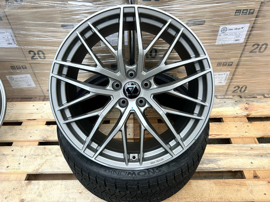 7 Wheels DS2 18 Zoll Grau Glanz 8,0x18 ET30 5/112
