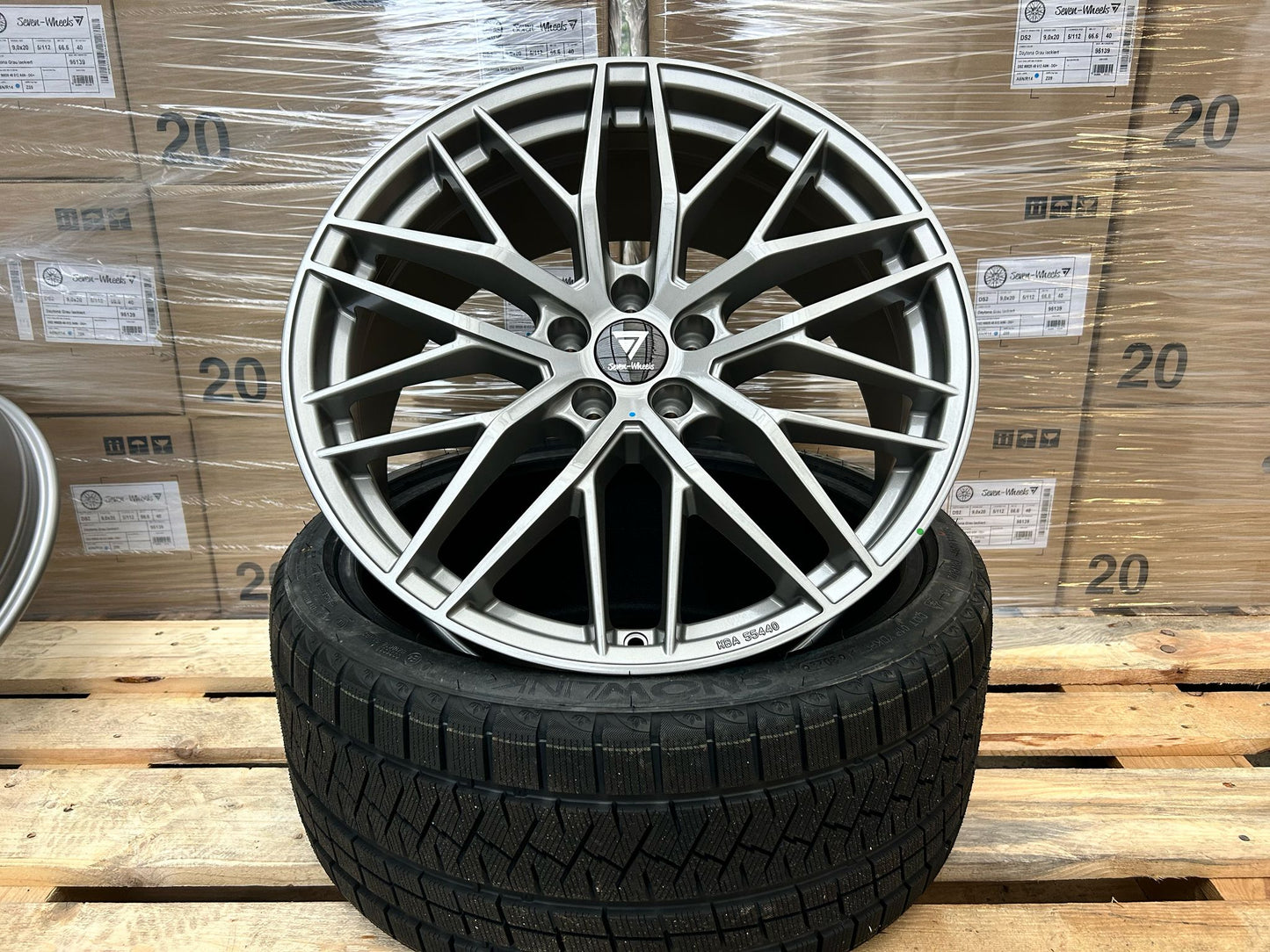 7 Wheels DS2 18 Zoll Grau Glanz 8,0x18 ET30 5/112