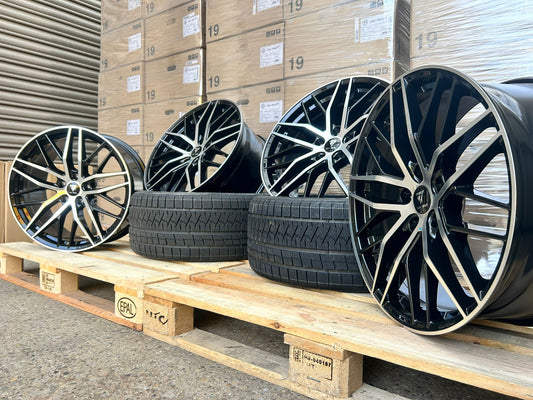 7 Wheels DS2 18 Zoll Schwarz Poliert 8,0x18 ET40 5/112