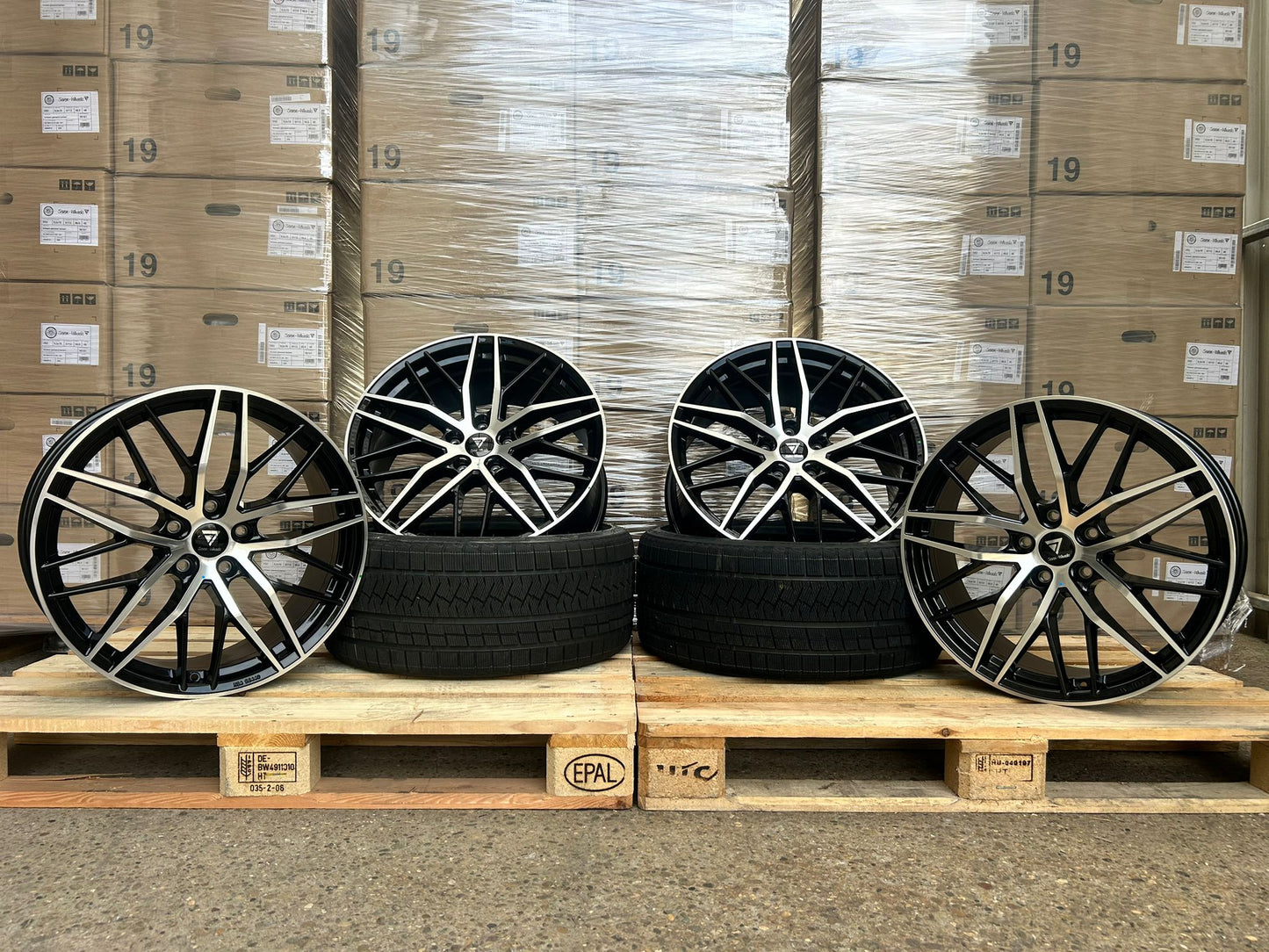 7 Wheels DS2 19 Zoll Schwarz Poliert 8,5x19 ET45 5/114,3