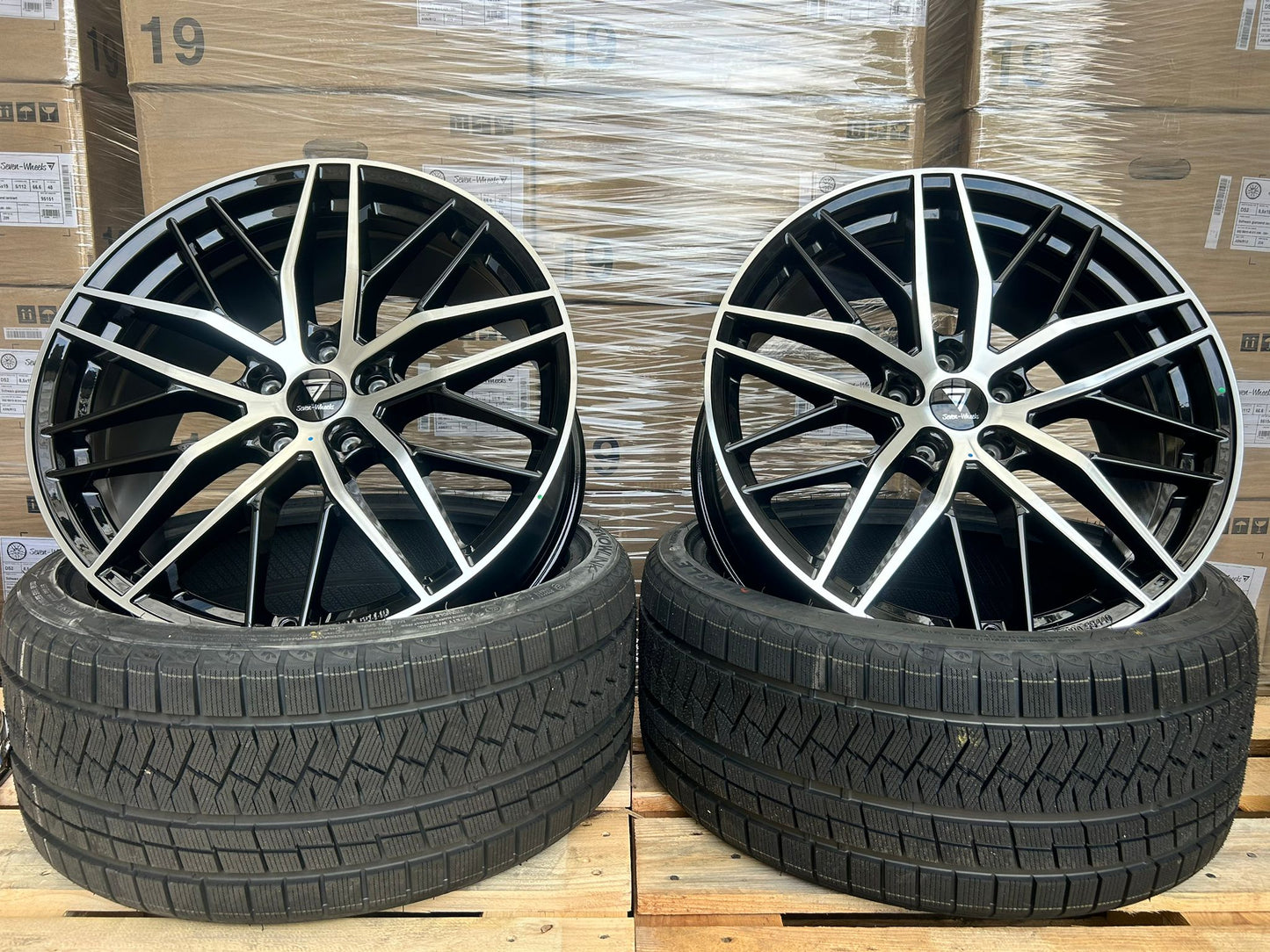 7 Wheels DS2 19 Zoll Schwarz Poliert 8,5x19 ET45 5/114,3