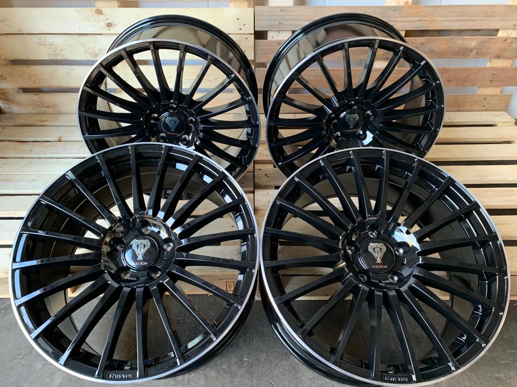 4er Satz Axxion AX5 19 Zoll Schwarz Glanz ET45