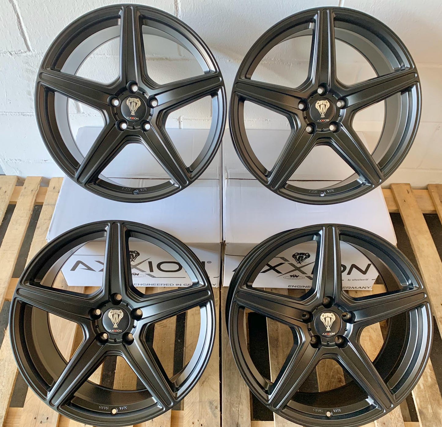 Axxion AX7 Felgen 19 Zoll Schwarz Matt 9,0x19 ET35 5/120