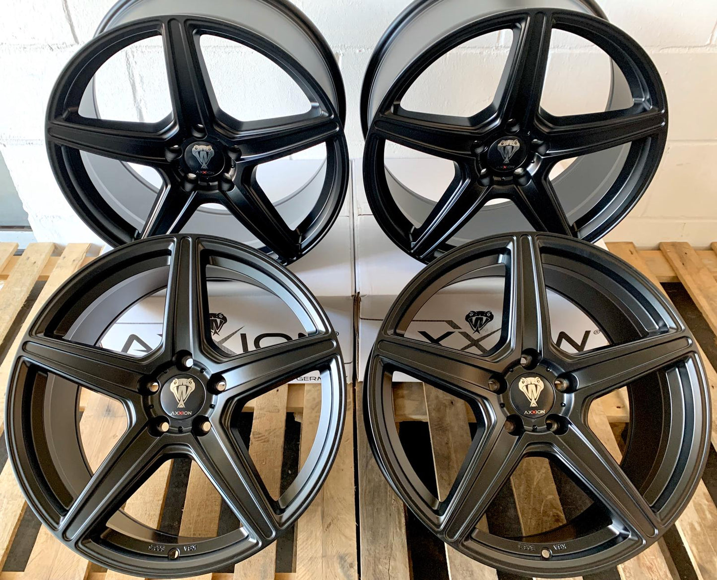 Axxion AX7 Felgen 19 Zoll Schwarz Matt 9,0x19 ET35 5/120