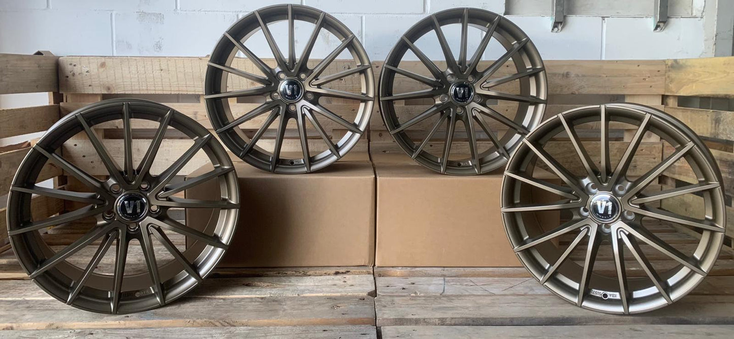 V1 Wheels V2 Felgen 19 Zoll Bronze 8,5x19 ET35 5/120