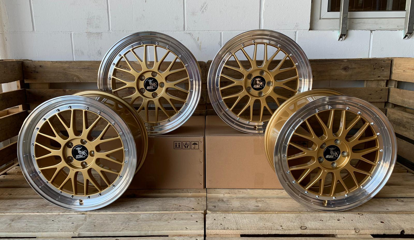 Ultra UA3 19 Zoll Gold Poliert 8,5 und 9,5x19 ET35 5/120