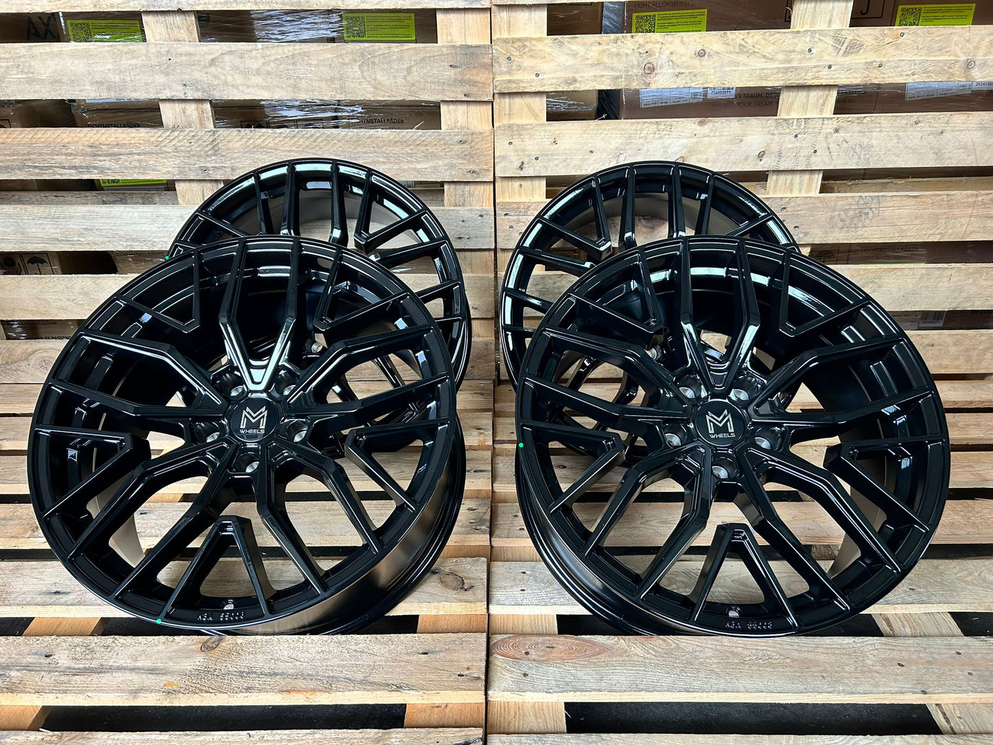 MM Wheels MM09 Felgen 19 Zoll Schwarz Glanz 8,5x19 ET45 5/112