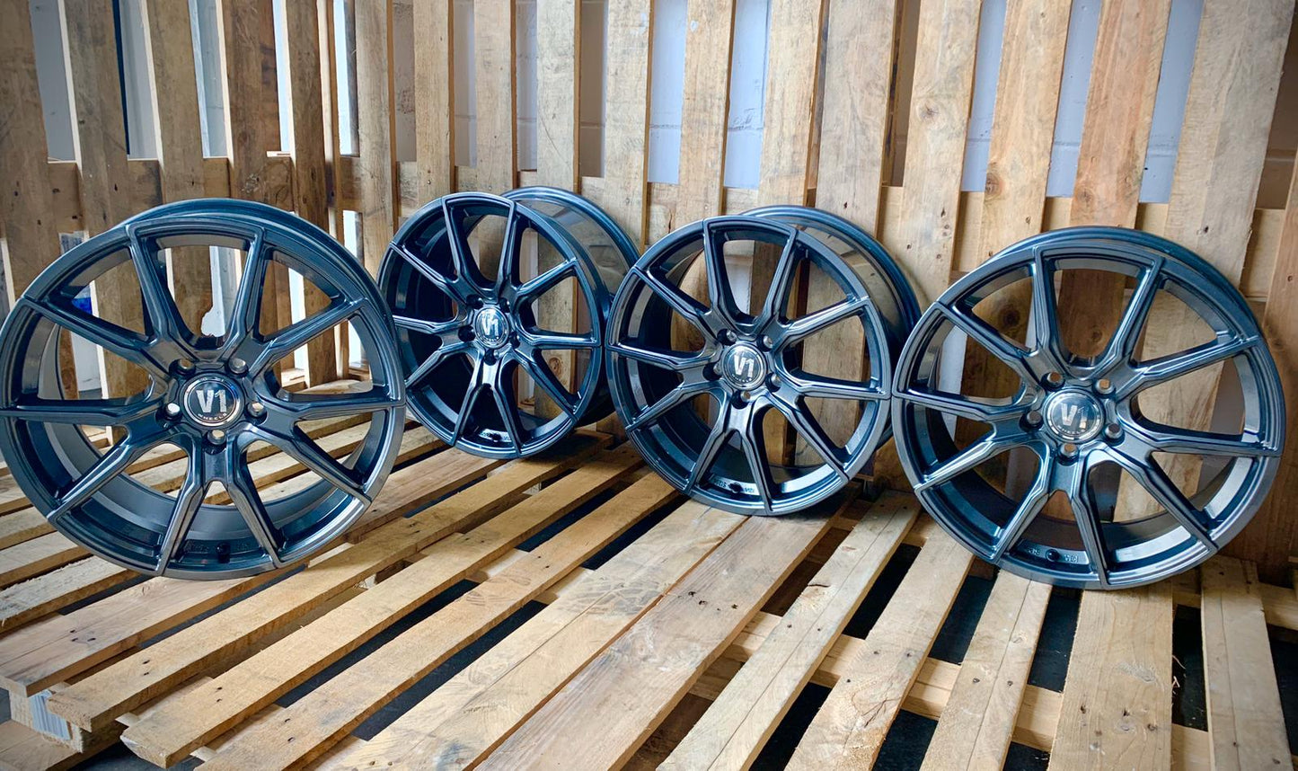 V1 Wheels V1 #99058 Daytona Grau 9x20 ET45 5x120 für VW T5 T6 Multivan, Caravelle und VW Amarok - x-tyres