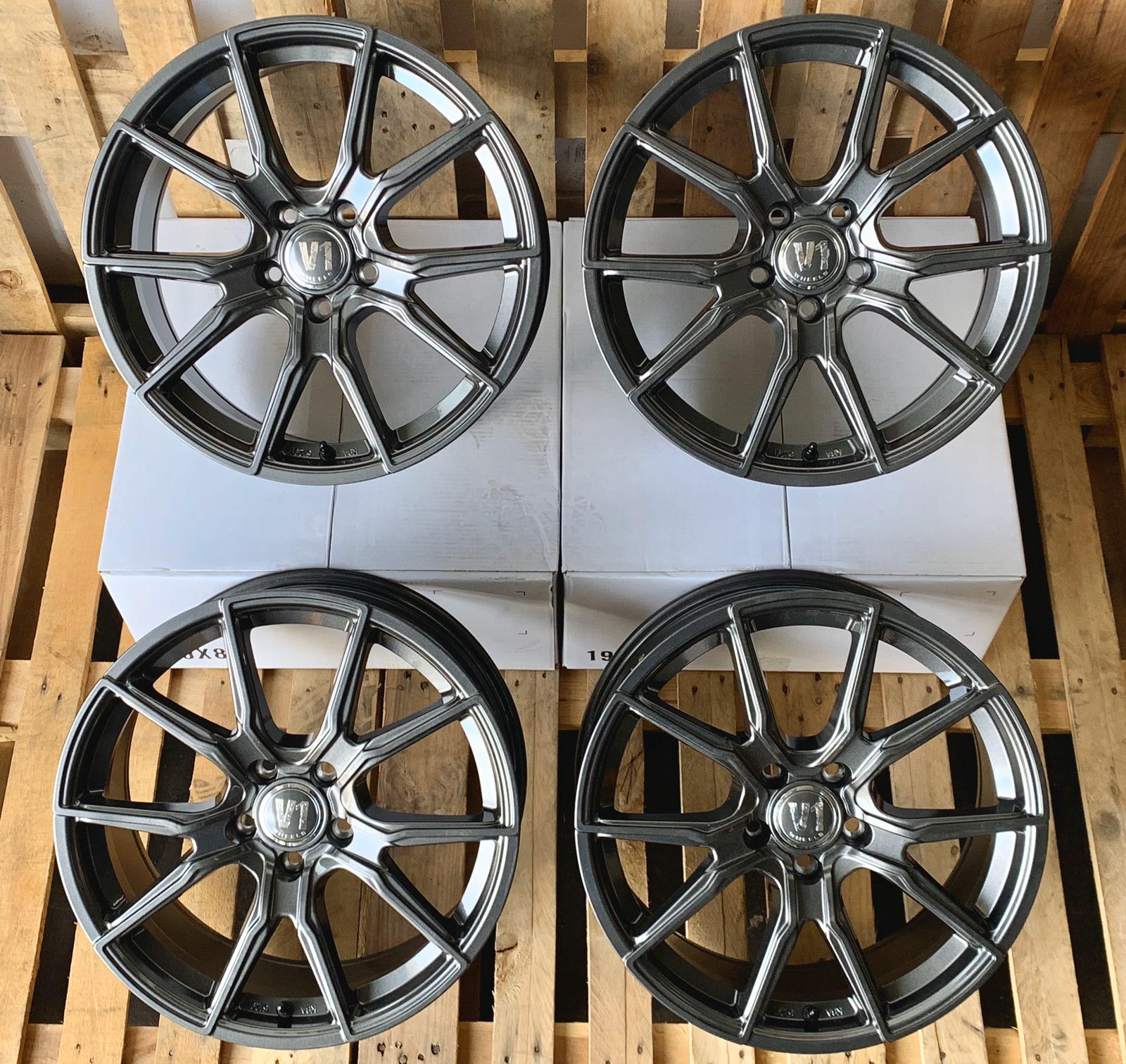 V1 Wheels V1 #99058 Daytona Grau 9x20 ET45 5x120 für VW T5 T6 Multivan, Caravelle und VW Amarok - x-tyres
