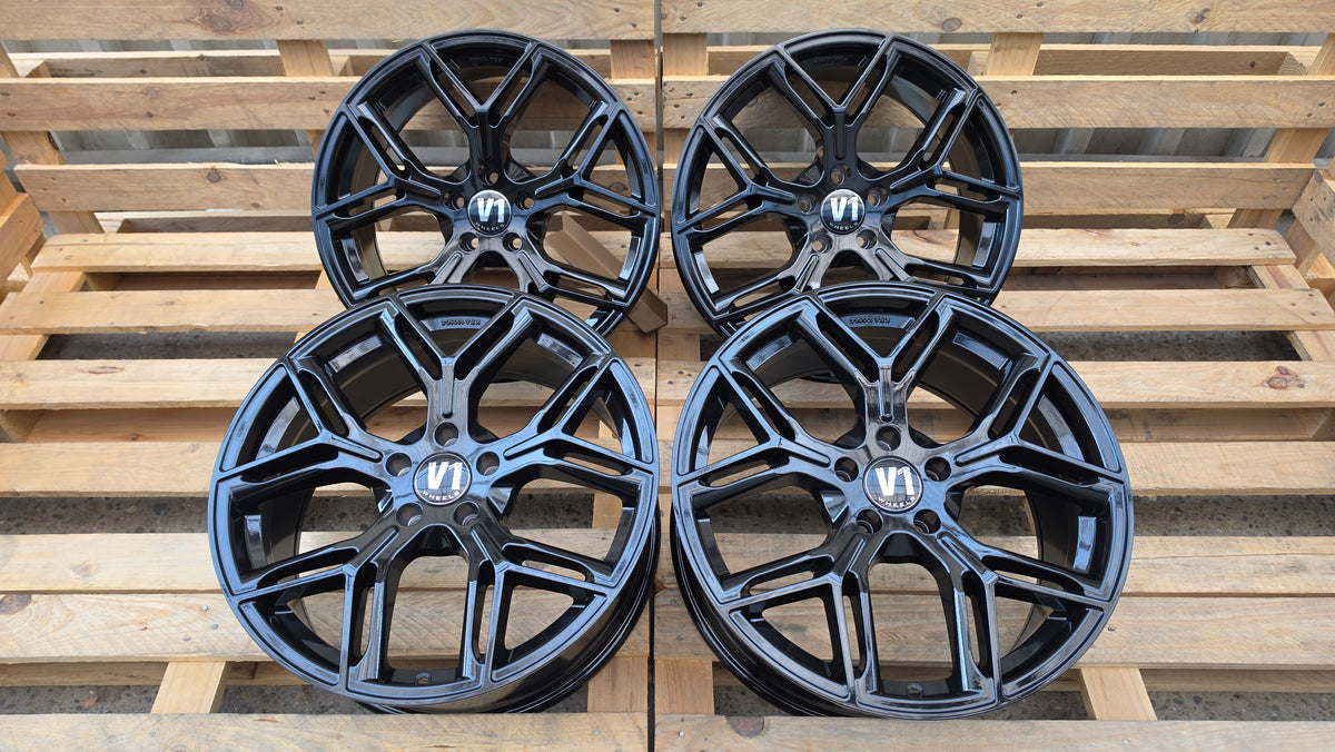 V1 Wheels V4 20 Zoll Alufelgen 5x112 ET30 Schwarz