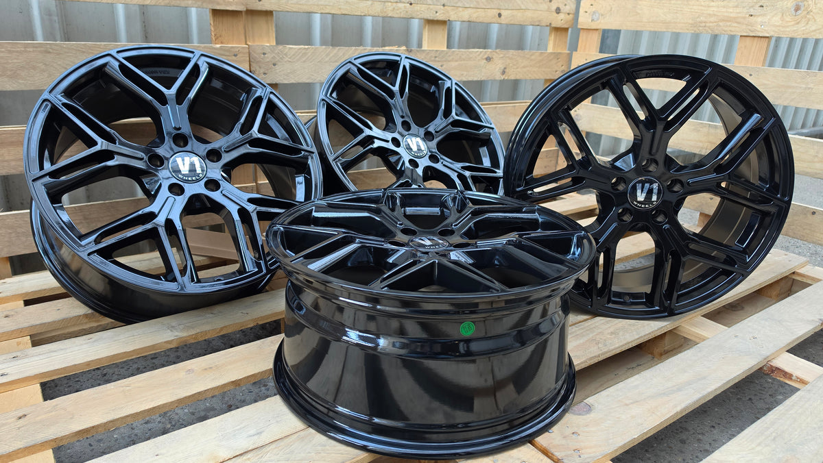 V1 Wheels V4 20 Zoll Alufelgen 5x112 ET30 Schwarz