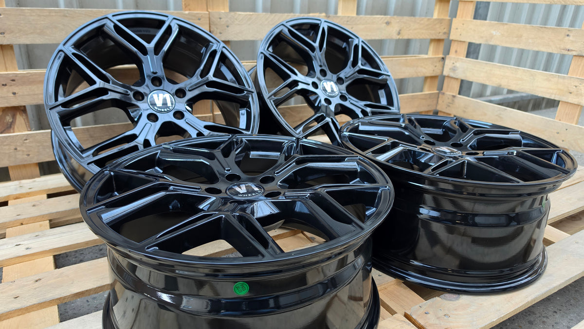 V1 Wheels V4 20 Zoll Alufelgen 5x112 ET30 Schwarz