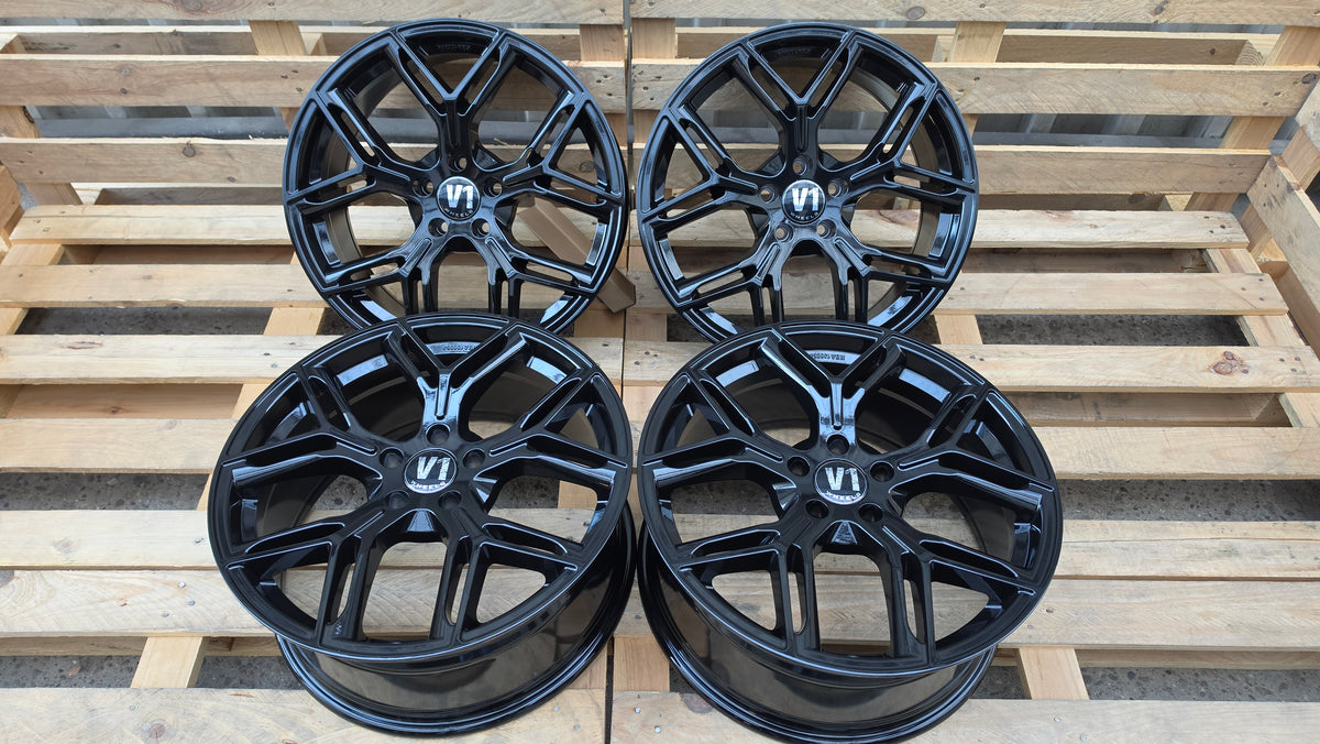 V1 Wheels V4 20 Zoll Alufelgen 5x112 ET30 Schwarz