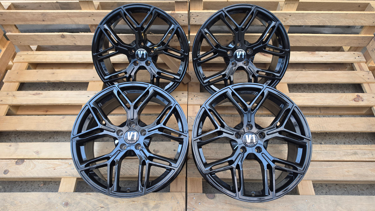 V1 Wheels V4 20 Zoll Alufelgen 5x112 ET30 Schwarz