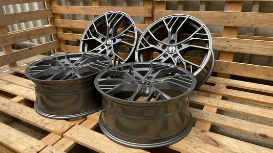 4er Satz V1 Wheels V7 19 Zoll Grau Glanz ET44
