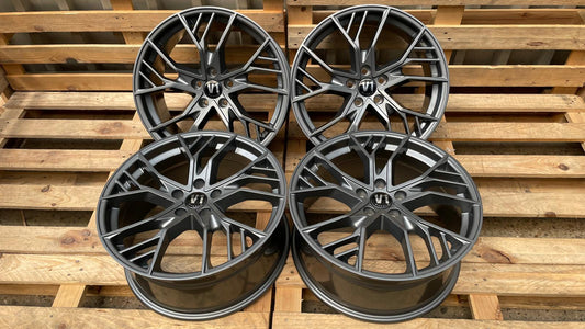 4er Satz V1 Wheels V7 19 Zoll Grau Glanz ET29