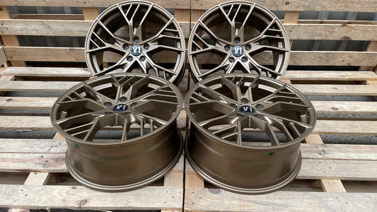 4er Satz V1 Wheels V7 19 Zoll Bronze Matt ET44