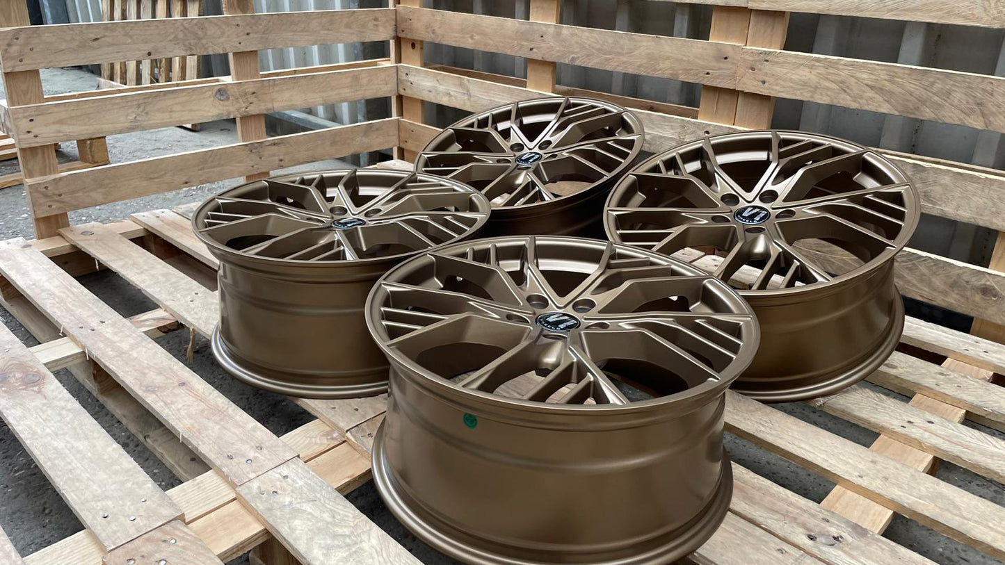 4er Satz V1 Wheels V7 19 Zoll Bronze Matt ET44