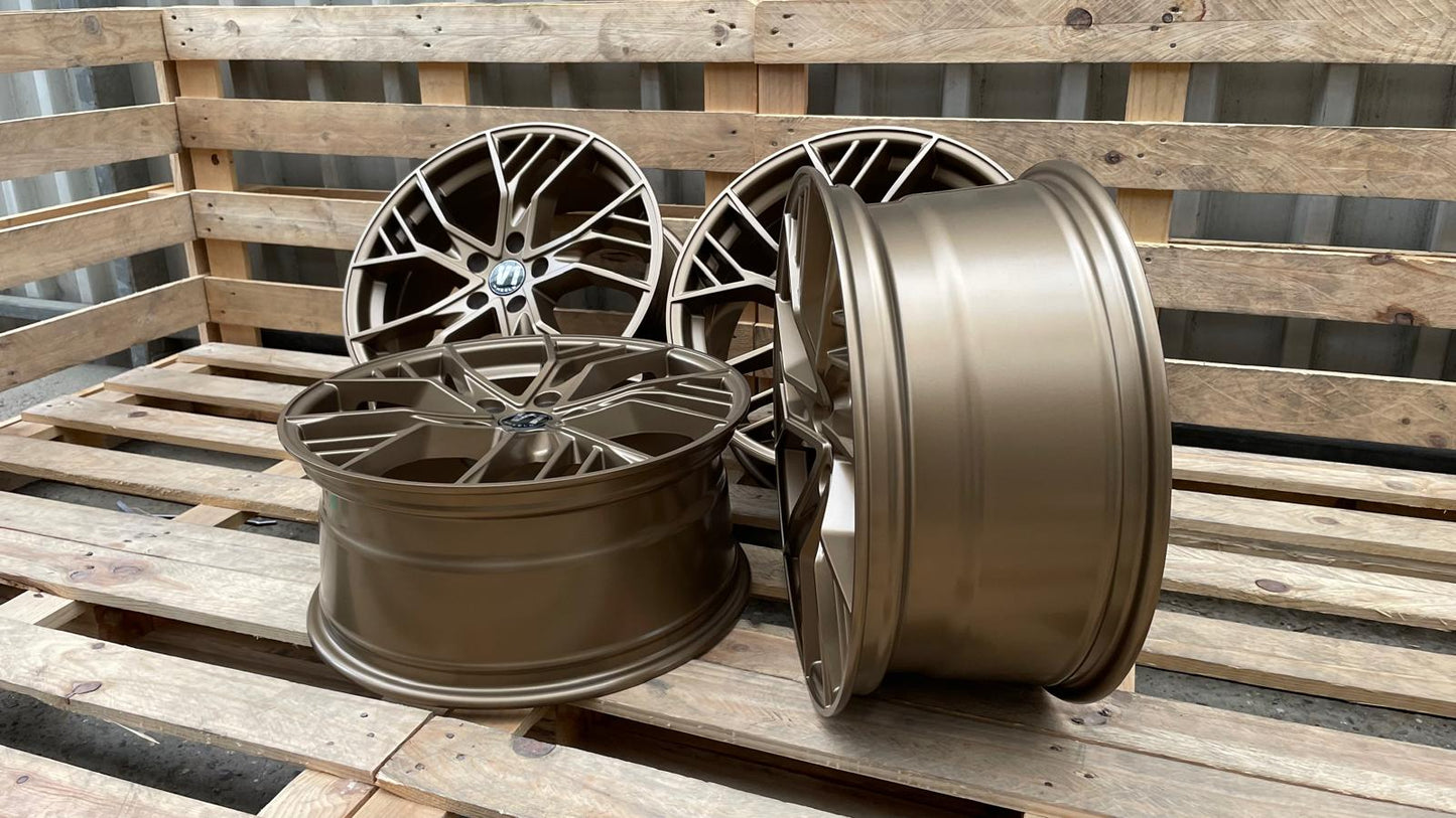 4er Satz V1 Wheels V7 19 Zoll Bronze Matt ET44