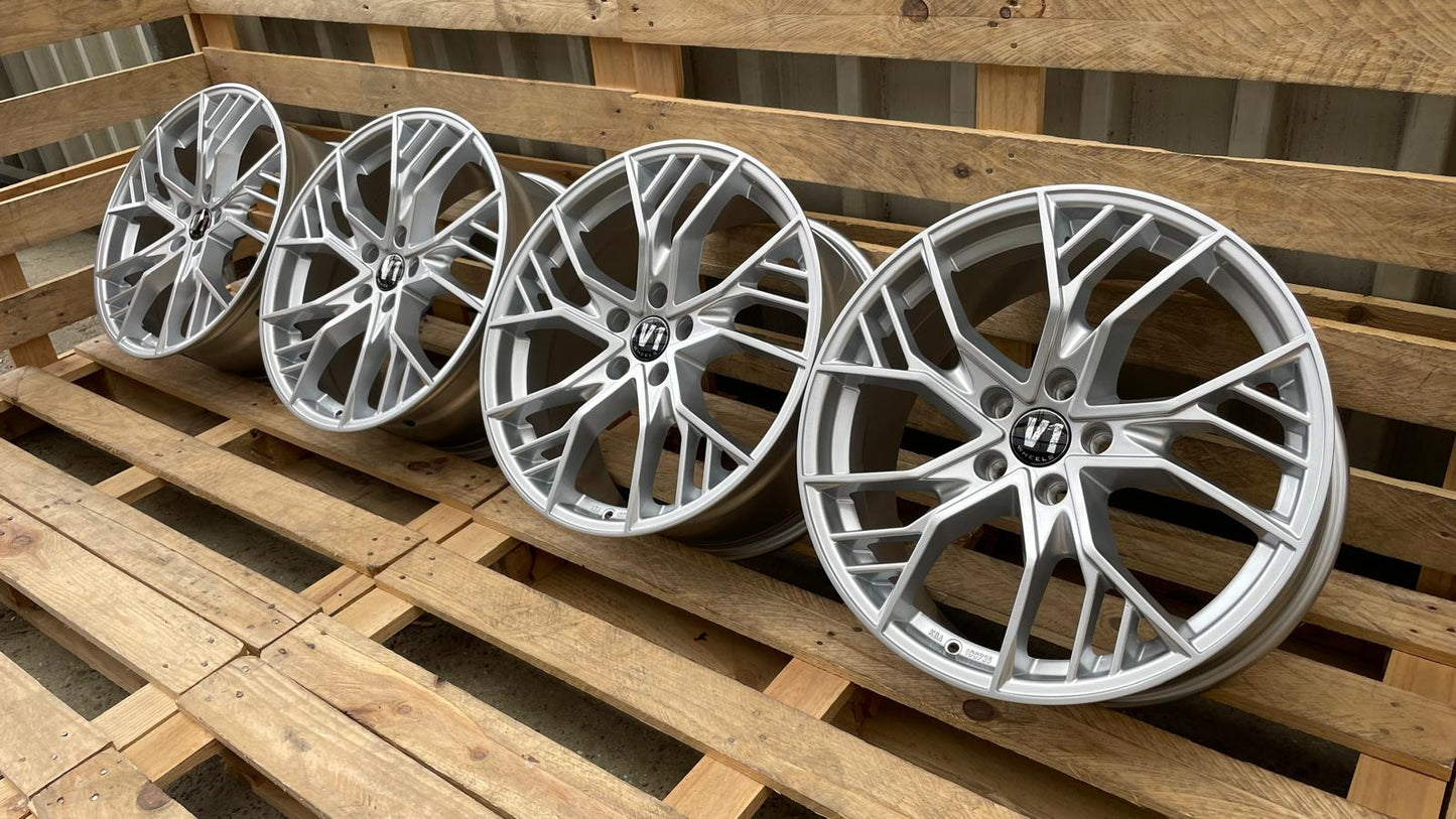 4er Satz V1 Wheels V7 19 Zoll Hyper Silber ET29