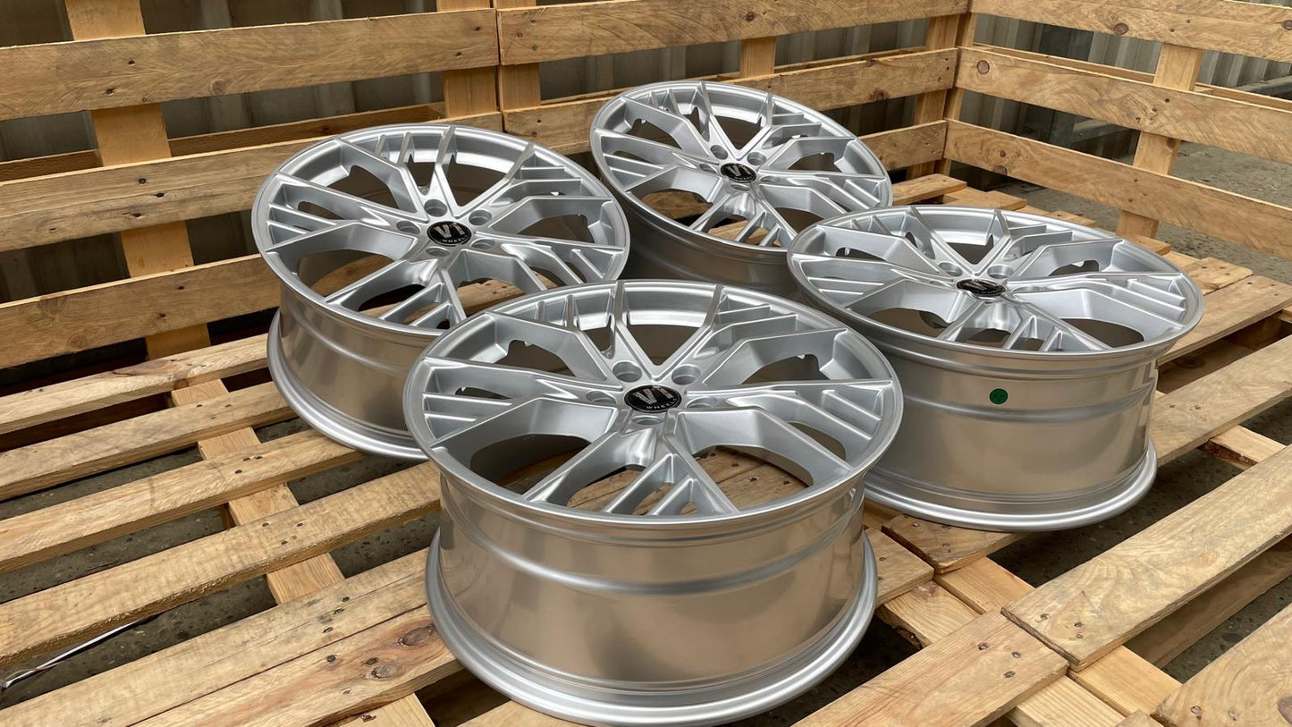 4er Satz V1 Wheels V7 19 Zoll Hyper Silber ET29