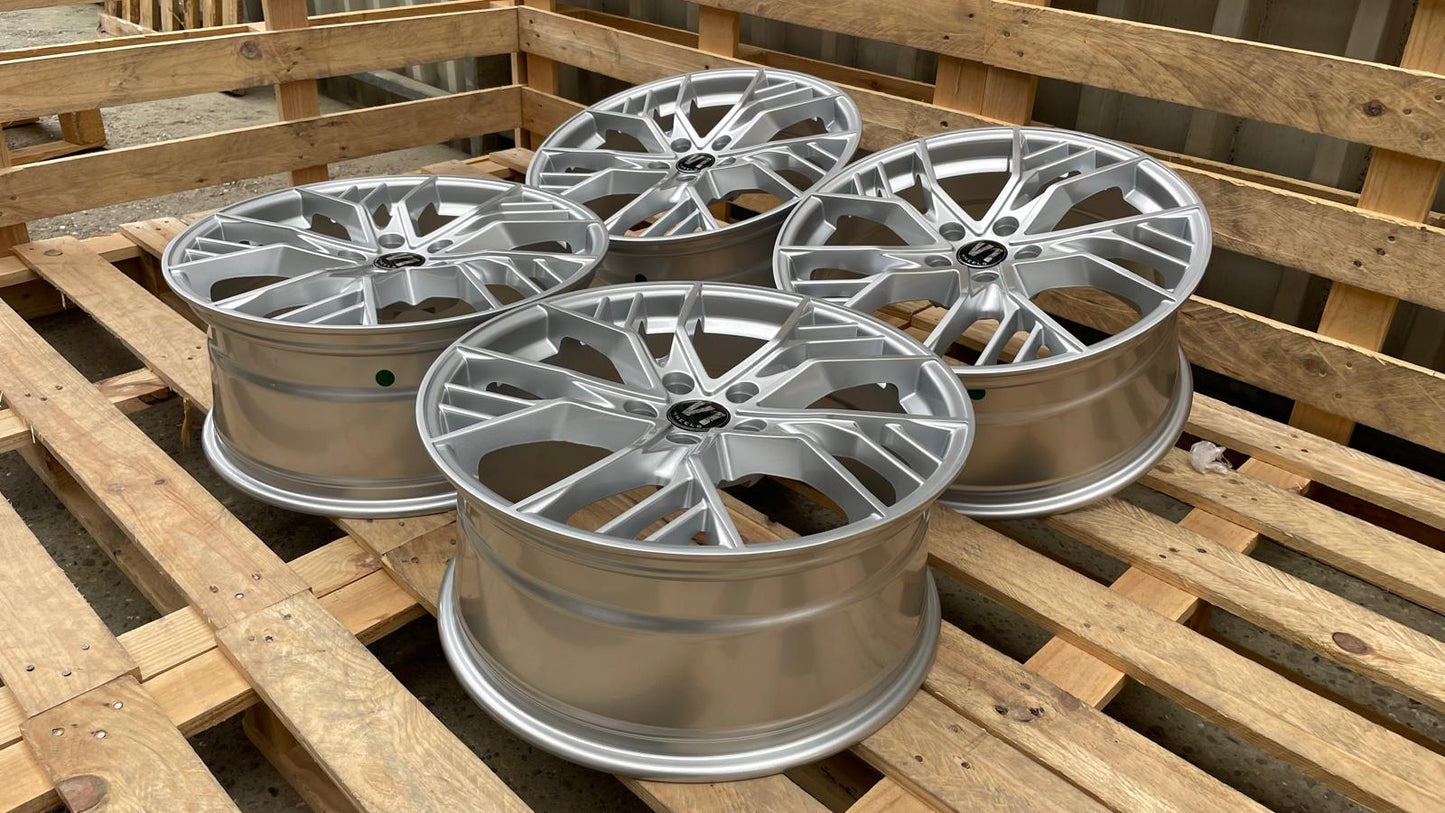 4er Satz V1 Wheels V7 19 Zoll Hyper Silber ET29