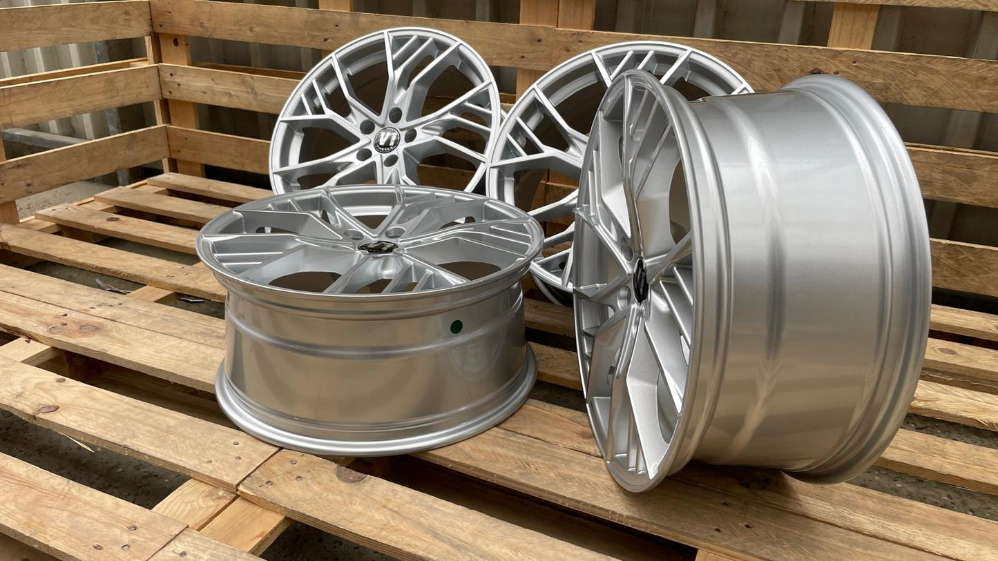 4er Satz V1 Wheels V7 19 Zoll Hyper Silber ET29