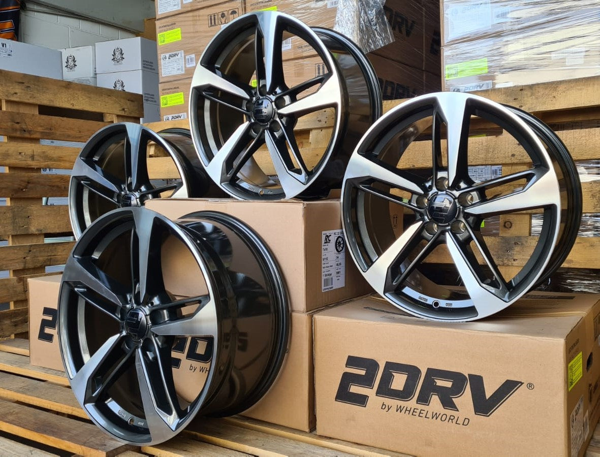 2DRV Wheelworld WH36 Felgen 18 Zoll Grau Poliert 8,0x18 ET48 5/112
