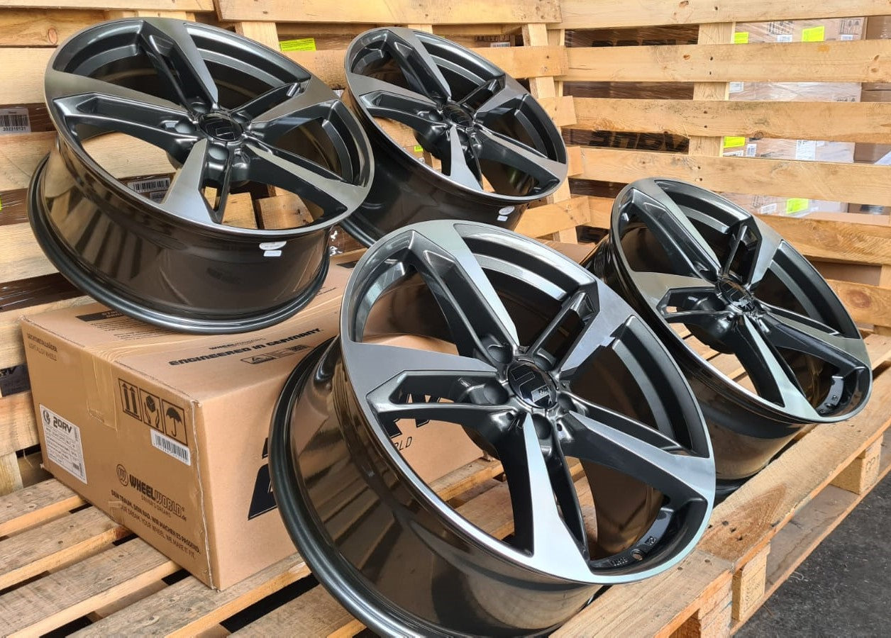 2DRV Wheelworld WH36 Felgen 18 Zoll Grau Poliert 8,0x18 ET48 5/112