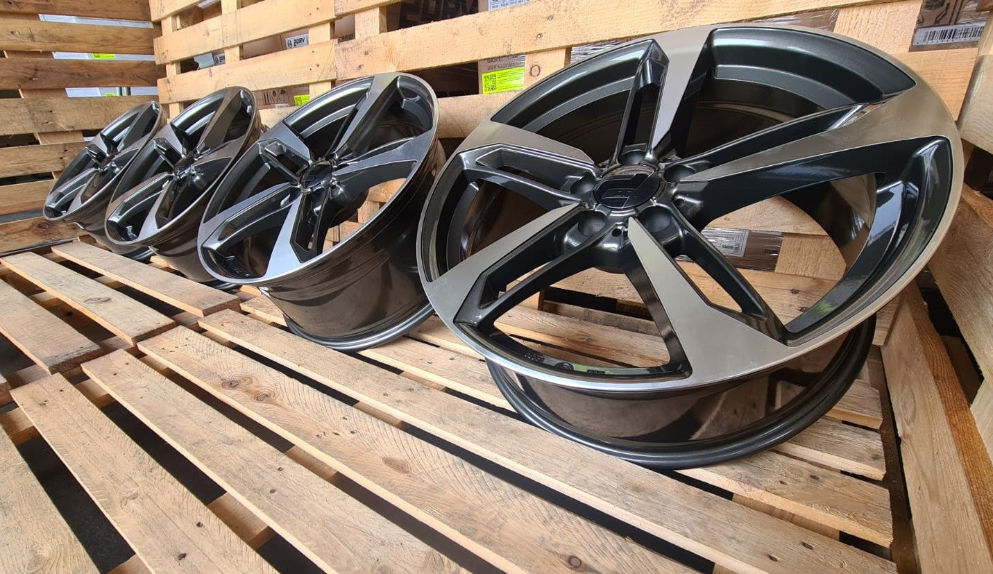 2DRV Wheelworld WH36 Felgen 18 Zoll Grau Poliert 8,0x18 ET48 5/112