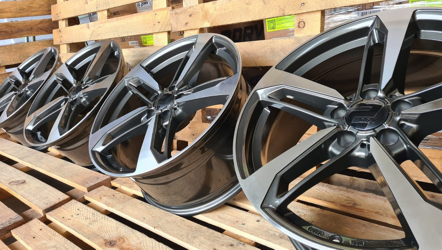 2DRV Wheelworld WH36 Felgen 18 Zoll Grau Poliert 8,0x18 ET48 5/112