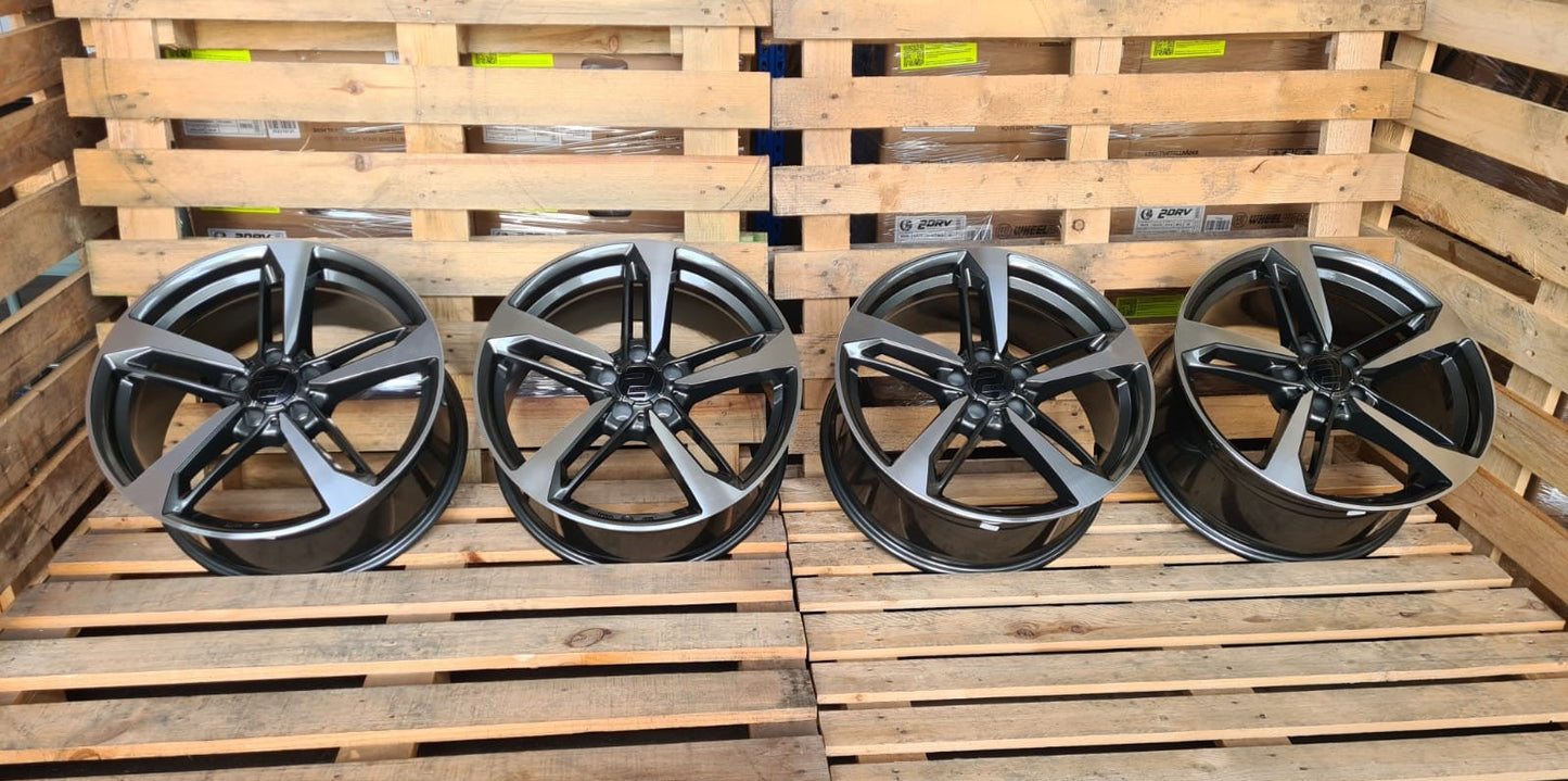 2DRV Wheelworld WH36 Felgen 18 Zoll Grau Poliert 8,0x18 ET48 5/112