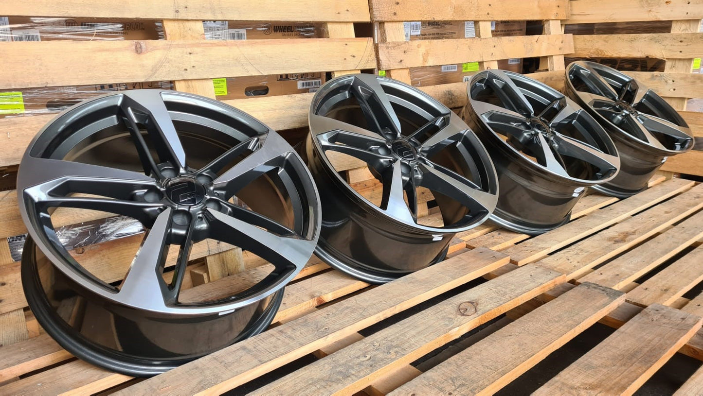2DRV Wheelworld WH36 Felgen 18 Zoll Grau Poliert 8,0x18 ET48 5/112