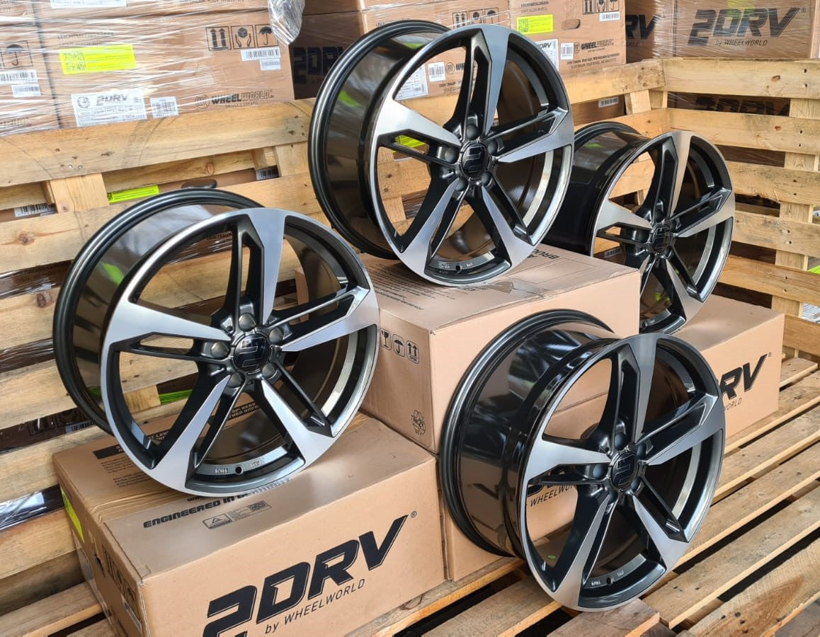 2DRV Wheelworld WH36 Felgen 18 Zoll Grau Poliert 8,0x18 ET48 5/112