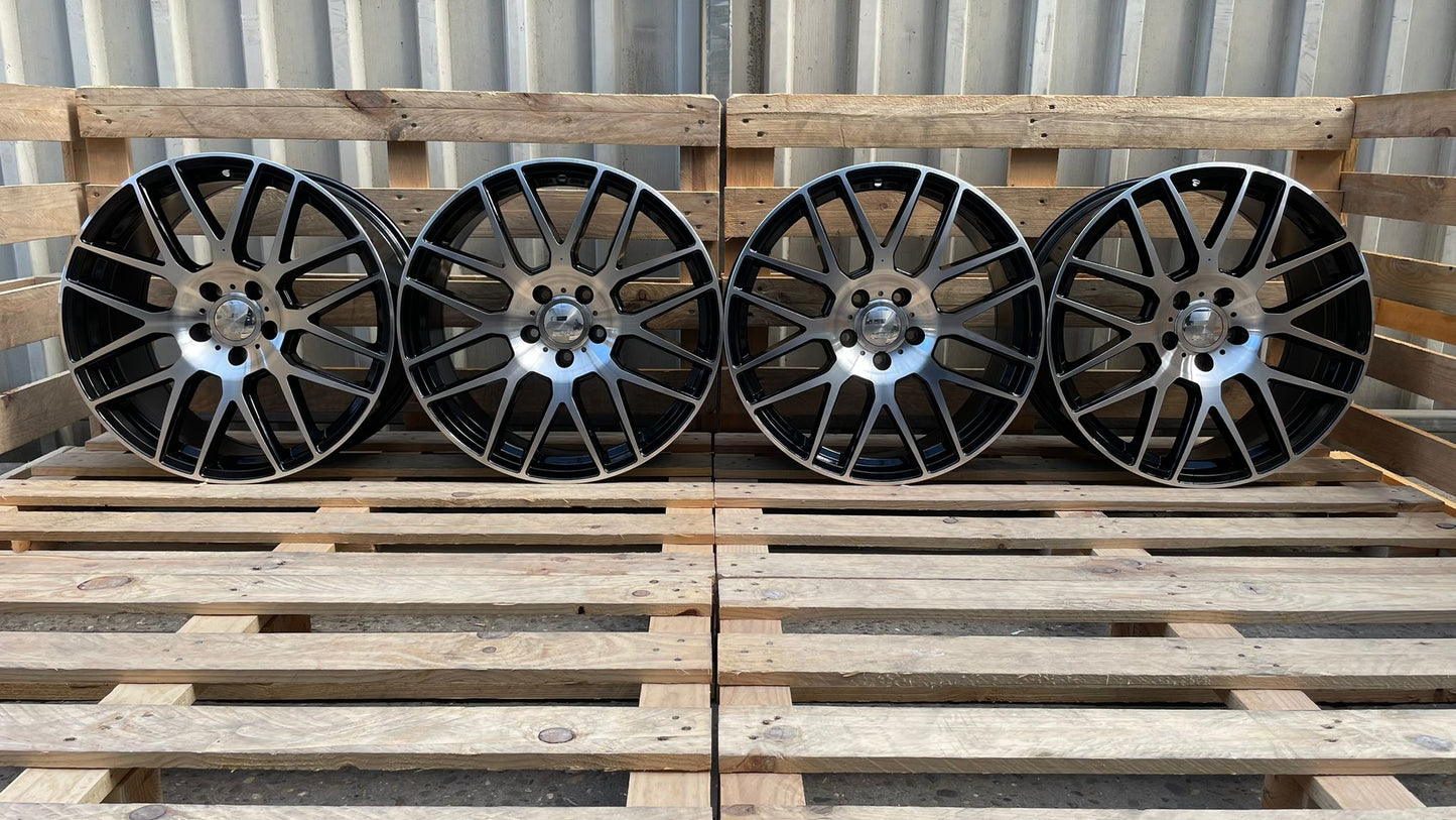 Wheelworld WH26 20 Zoll Schwarz Poliert 9,0x20 ET45 5/120 65,1