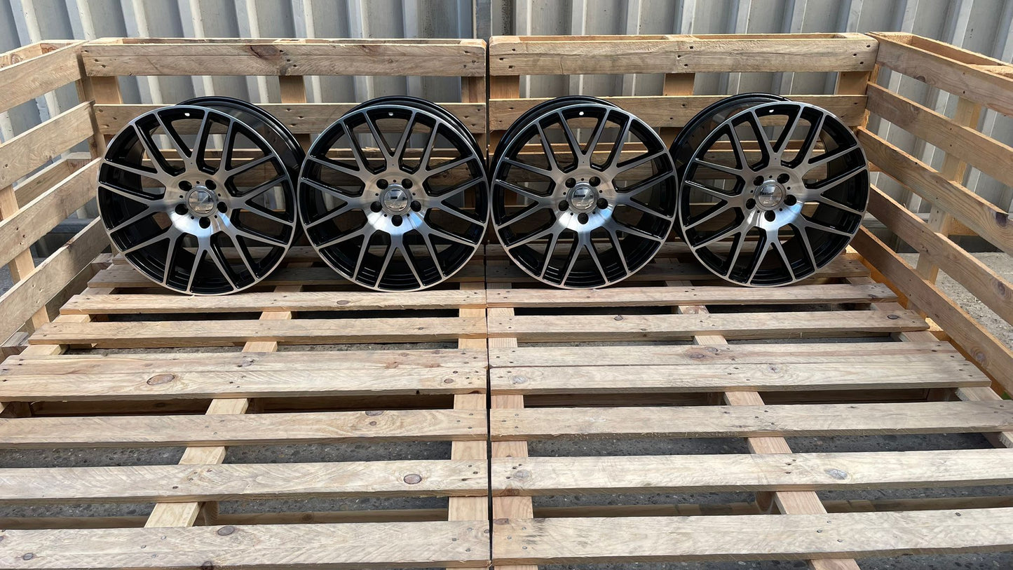 Wheelworld WH26 20 Zoll Schwarz Poliert 9,0x20 ET45 5/120 65,1