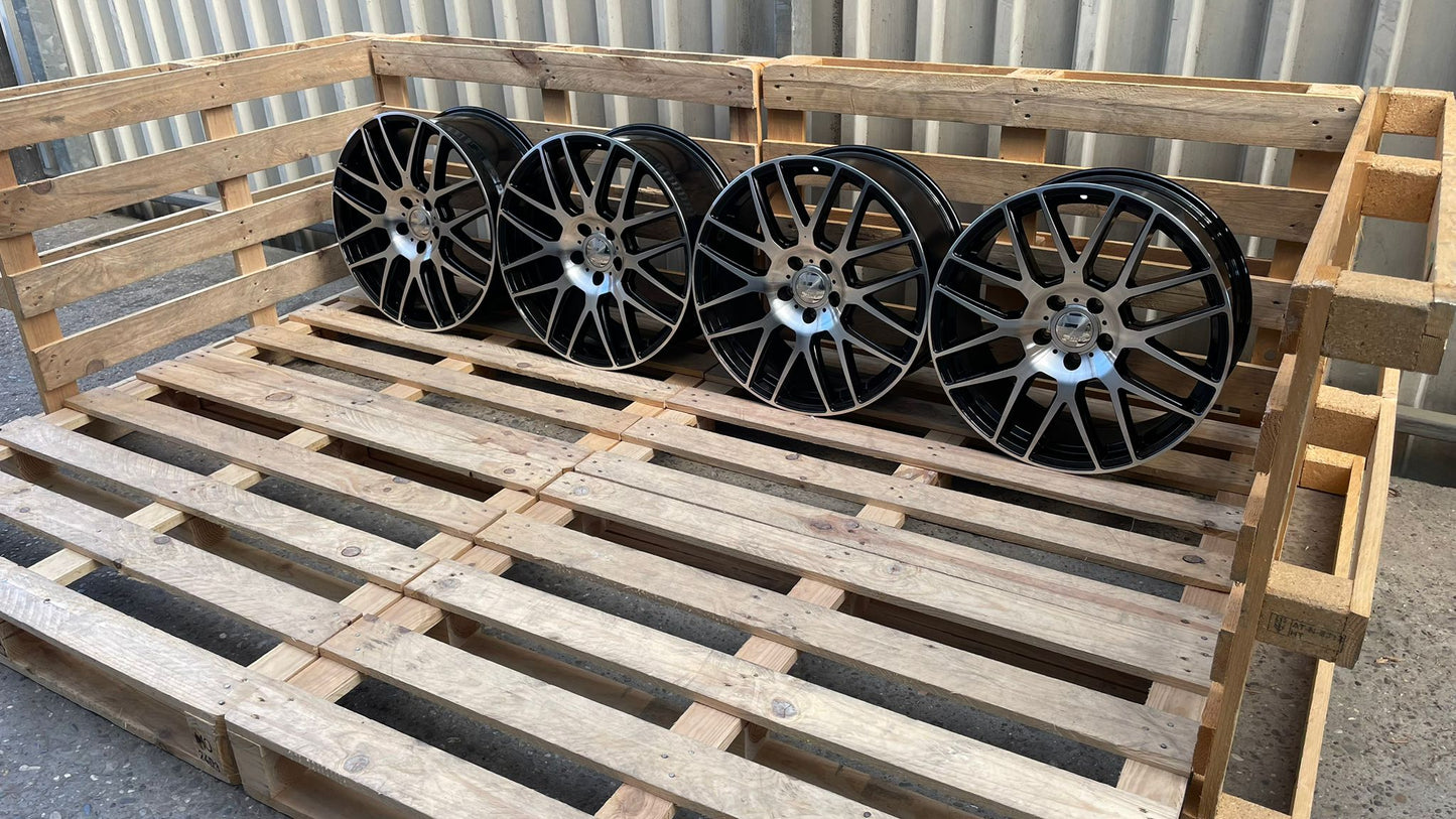 Wheelworld WH26 20 Zoll Schwarz Poliert 9,0x20 ET45 5/120 65,1