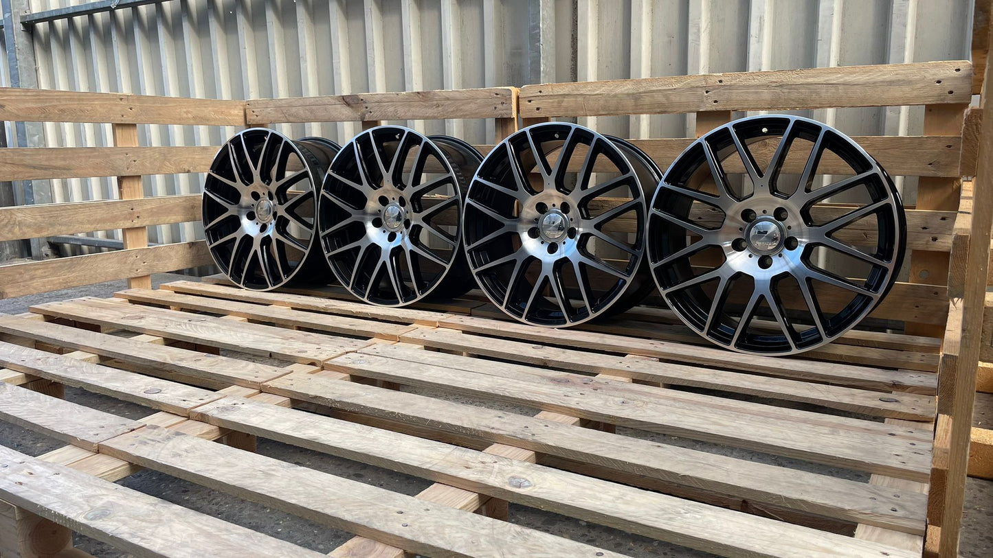 Wheelworld WH26 20 Zoll Schwarz Poliert 9,0x20 ET45 5/120 65,1