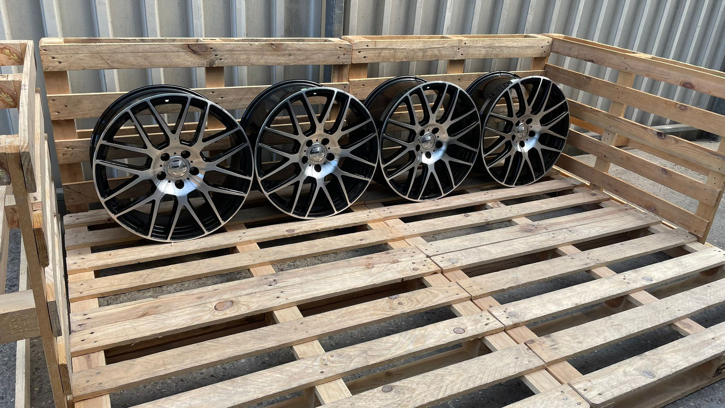 Wheelworld WH26 20 Zoll Schwarz Poliert 9,0x20 ET45 5/120 65,1
