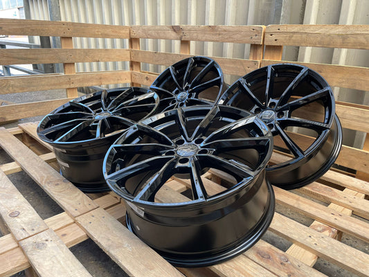 4er Satz Wheelworld WH28 19 Zoll Schwarz Glanz ET45