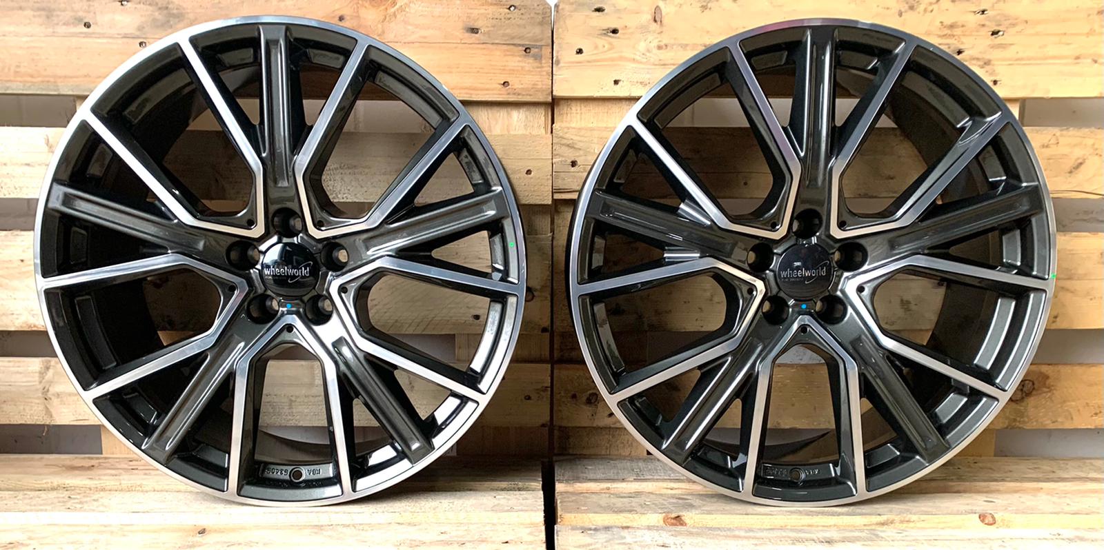 2 DRV by Wheelworld WH34 #15103 Grau Poliert 9x20 ET45 5x120 für VW T5 T6 Multivan, Caravelle und VW Amarok