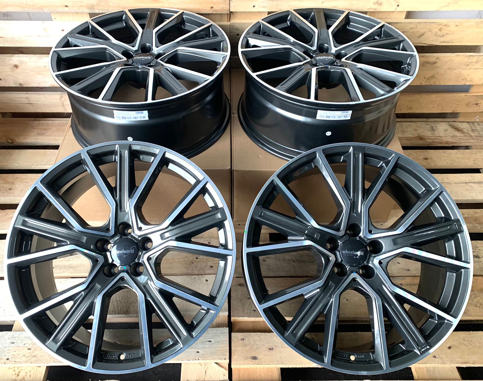 2 DRV by Wheelworld WH34 #15103 Grau Poliert 9x20 ET45 5x120 für VW T5 T6 Multivan, Caravelle und VW Amarok