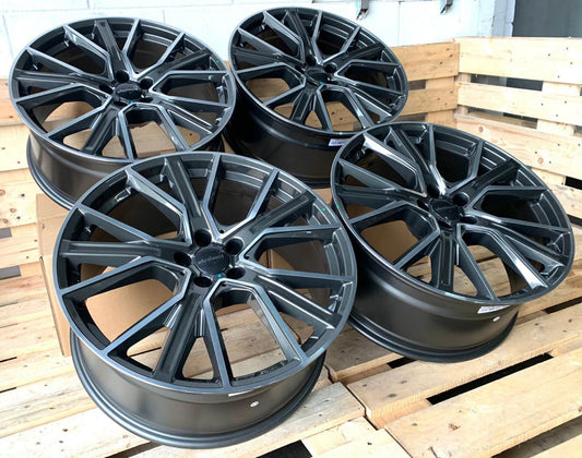 2 DRV by Wheelworld WH34 #15103 Grau Poliert 9x20 ET45 5x120 für VW T5 T6 Multivan, Caravelle und VW Amarok