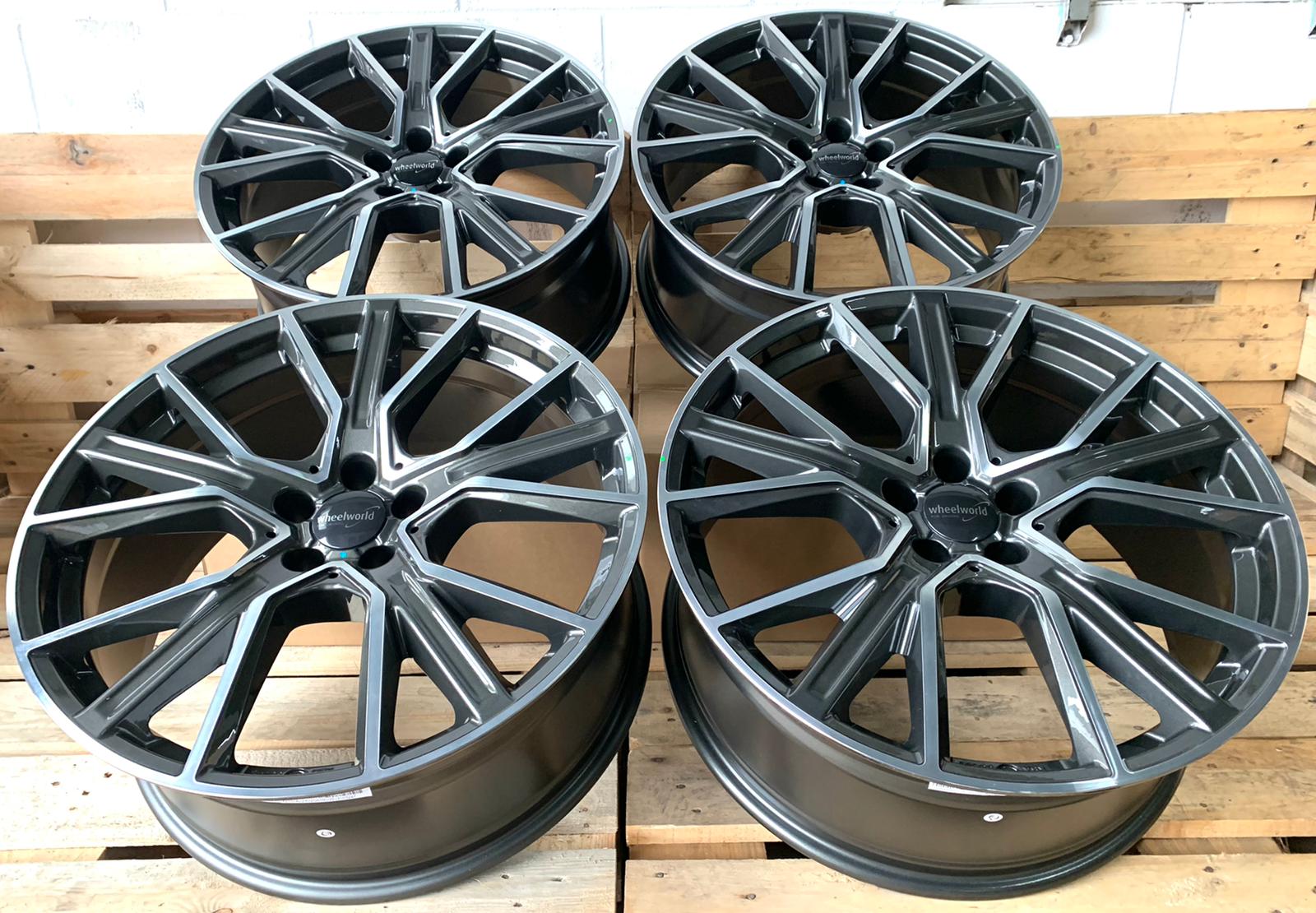 2 DRV by Wheelworld WH34 #15103 Grau Poliert 9x20 ET45 5x120 für VW T5 T6 Multivan, Caravelle und VW Amarok