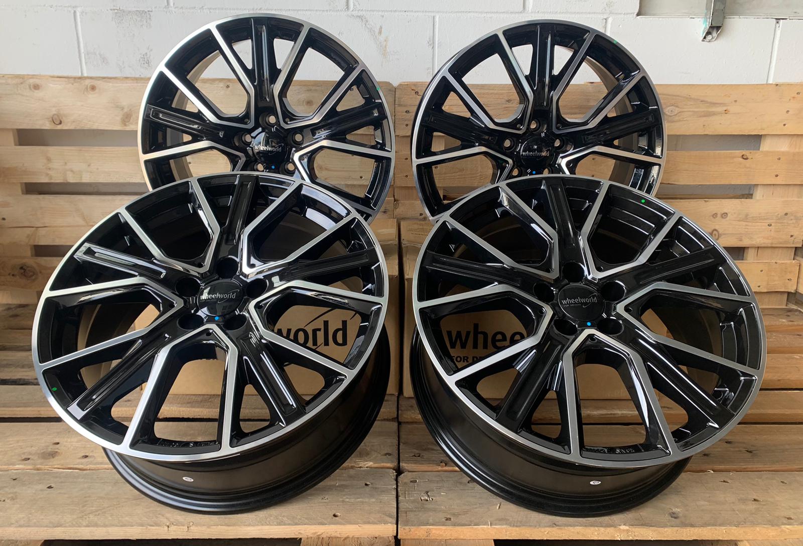 2 DRV by Wheelworld WH34 #14103 Schwarz Poliert 9x20 ET45 5x120 für VW T5 T6 Multivan, Caravelle und VW Amarok